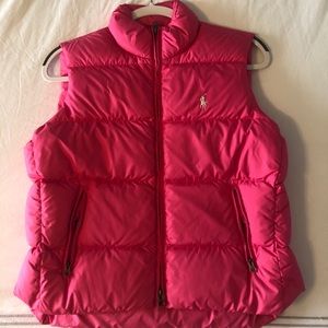Pink Ralph Lauren Puffer Vest Size XS